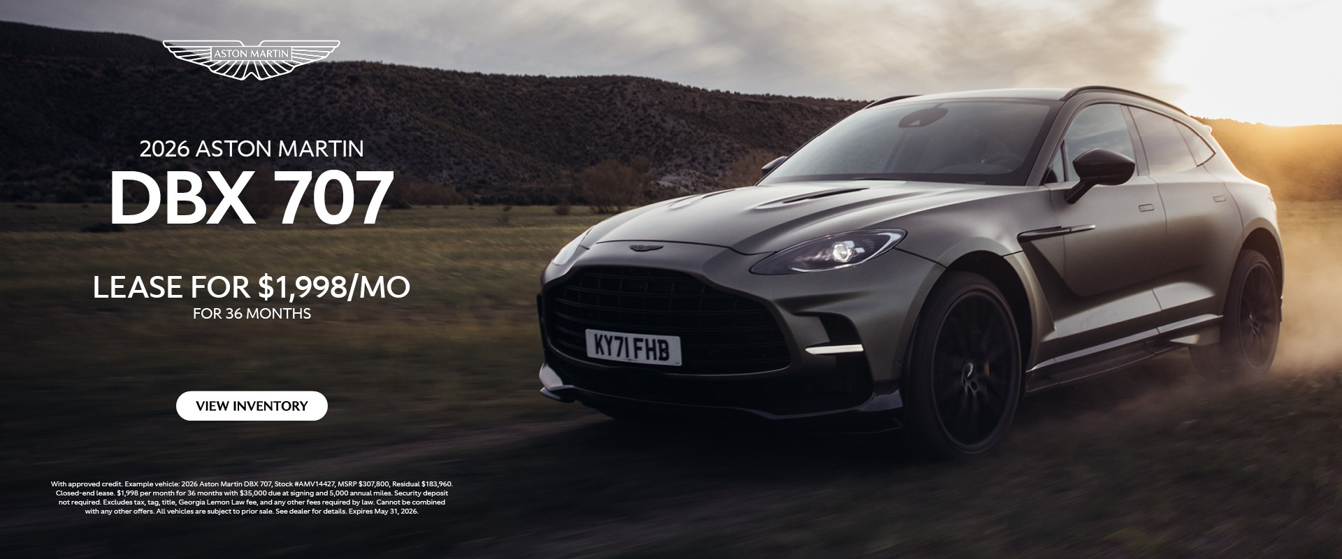 2026 Aston Martin DBX 707